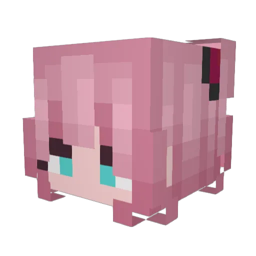 Bunia121 Minecraft avatar head, 3D render