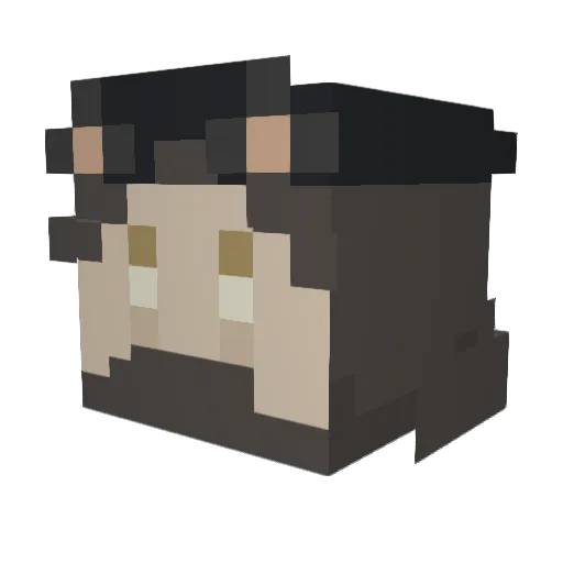 Buniiezz Minecraft avatar head, 3D render