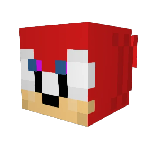 Bunjamin Minecraft avatar head, 3D render