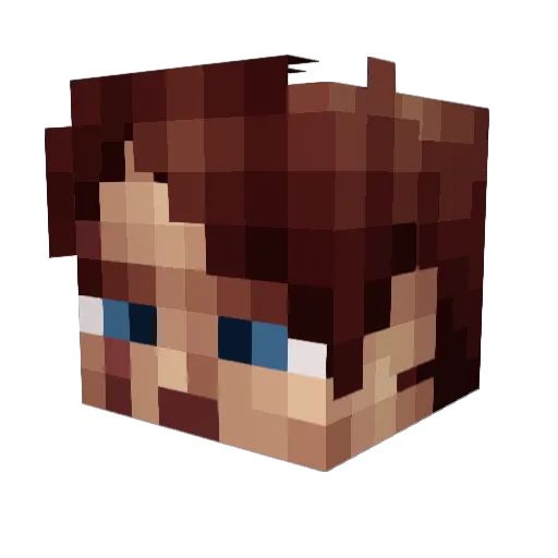 Bunkerclan Minecraft avatar head, 3D render