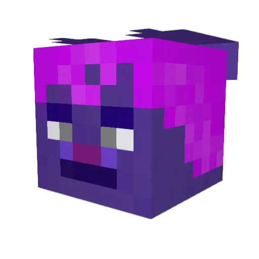 Bunnearix Minecraft avatar head, 3D render