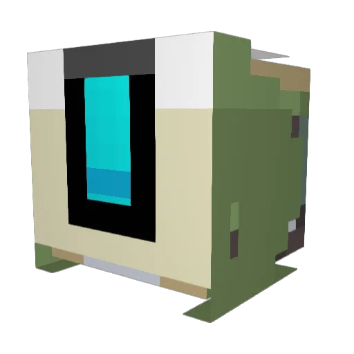 Bunni3x Minecraft avatar head, 3D render