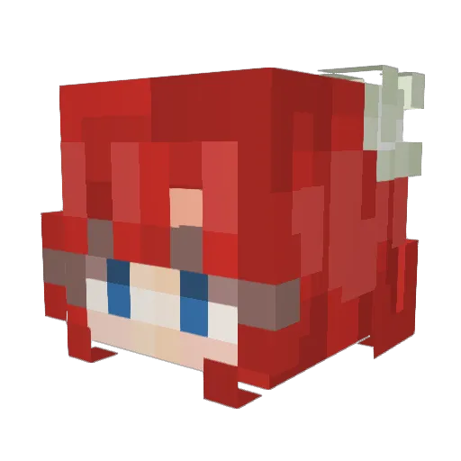 BunniWitch Minecraft avatar head, 3D render