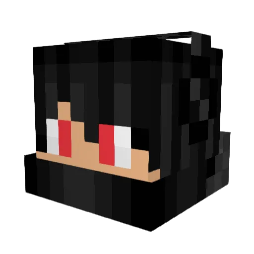 BunnieRx Minecraft avatar head, 3D render