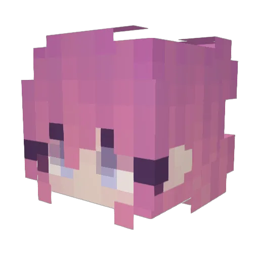 Bunnie_Beans Minecraft avatar head, 3D render