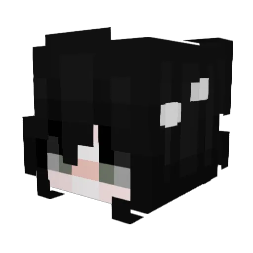 BunniesTea Minecraft avatar head, 3D render