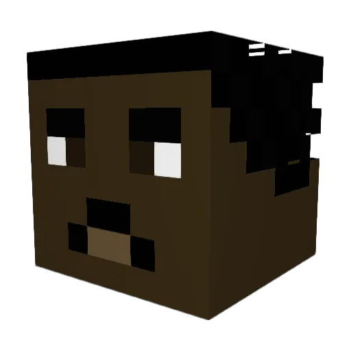 BunningsSn4gs Minecraft avatar head, 3D render