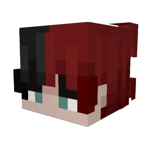 Bunny0105 Minecraft avatar head, 3D render