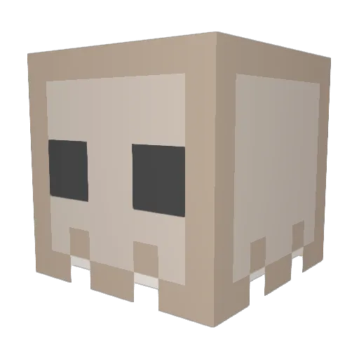 Bunny1339 Minecraft avatar head, 3D render