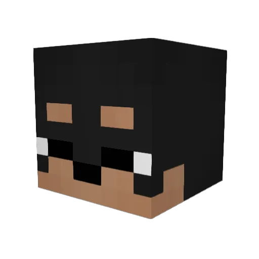 Bunny311 Minecraft avatar head, 3D render