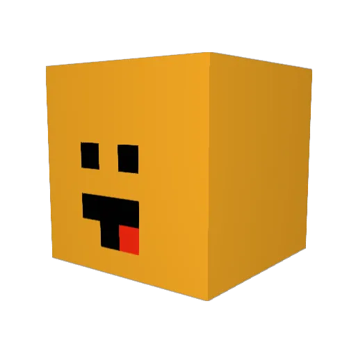 Bunny45555 Minecraft avatar head, 3D render
