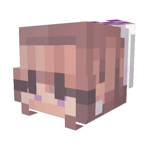 BunnyBliss82 Minecraft avatar head, 3D render