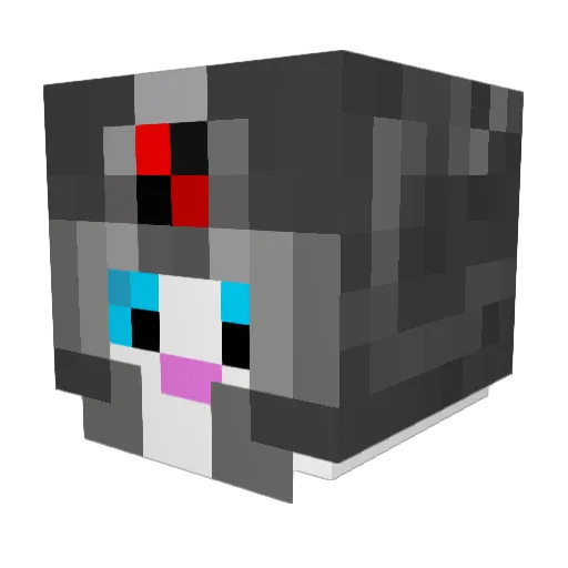 BunnyBobb Minecraft avatar head, 3D render