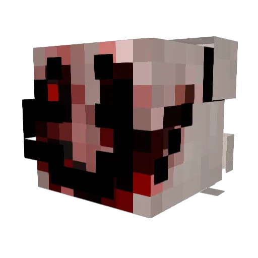BunnyBond Minecraft avatar head, 3D render
