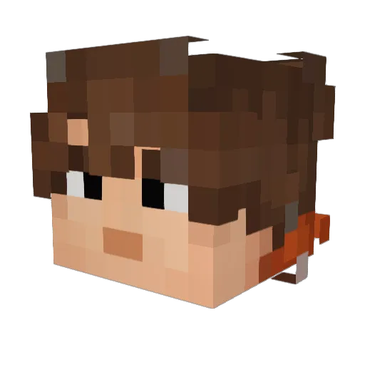 BunnyCraft_YT Minecraft avatar head, 3D render