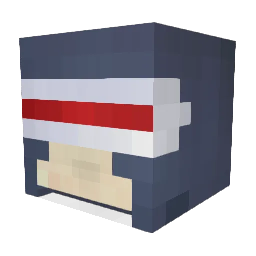 BunnyDaddy Minecraft avatar head, 3D render