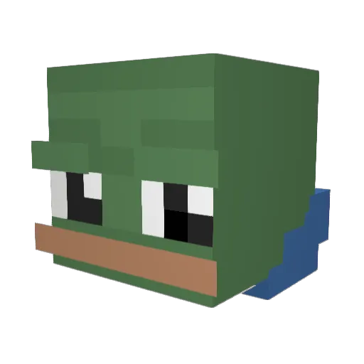 BunnyDelphineX Minecraft avatar head, 3D render