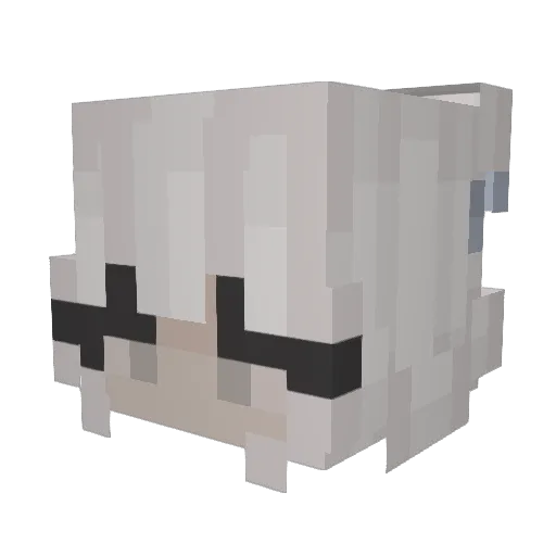 BunnyDidIt Minecraft avatar head, 3D render