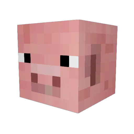 BunnyEars03 Minecraft avatar head, 3D render