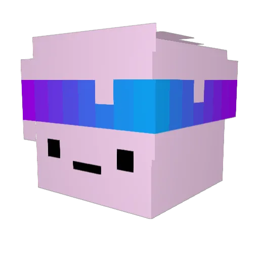 BunnyFunny9302 Minecraft avatar head, 3D render