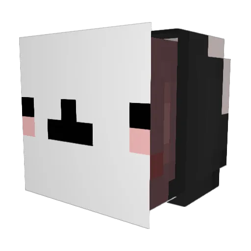 BunnyGamer13z Minecraft avatar head, 3D render