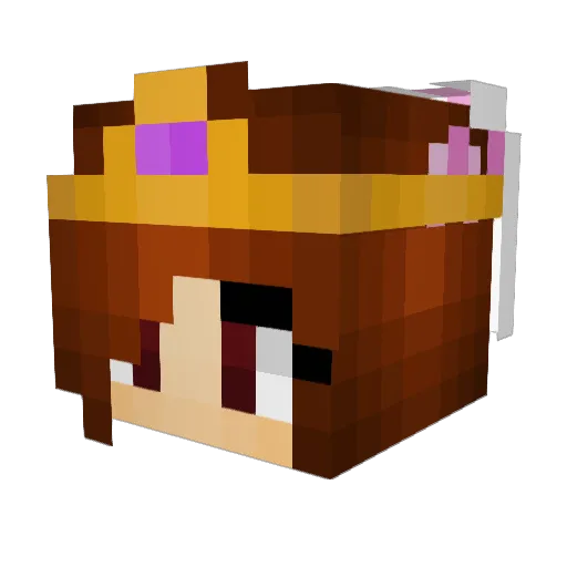 BunnyGirll_ Minecraft avatar head, 3D render