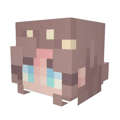 BunnyHyzen Minecraft avatar head, 3D render