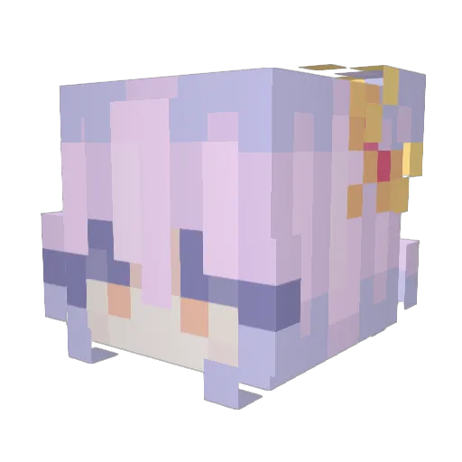 BunnyLT Minecraft avatar head, 3D render