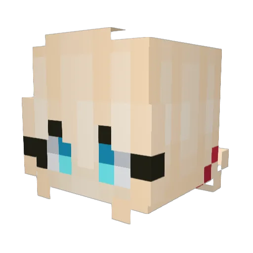 BunnyLord30 Minecraft avatar head, 3D render