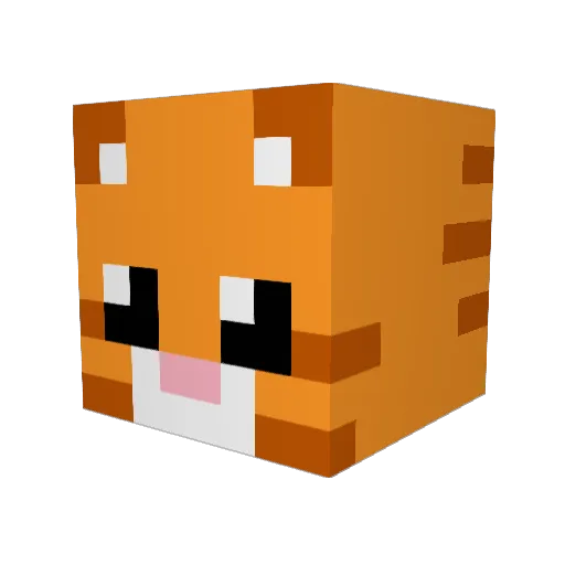 BunnyMob Minecraft avatar head, 3D render