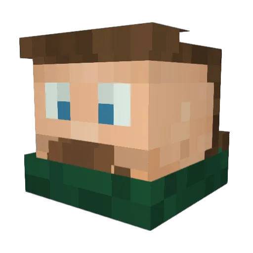 BunnyOnHaaze Minecraft avatar head, 3D render