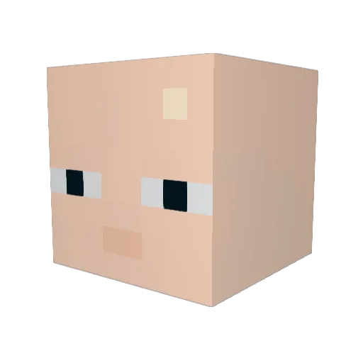 BunnyOnWeed Minecraft avatar head, 3D render