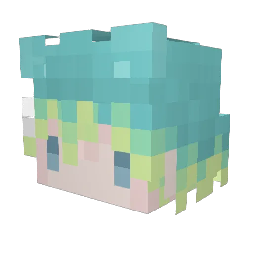 BunnyToby Minecraft avatar head, 3D render