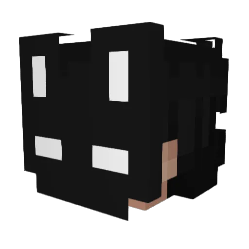 BunnyYummy Minecraft avatar head, 3D render