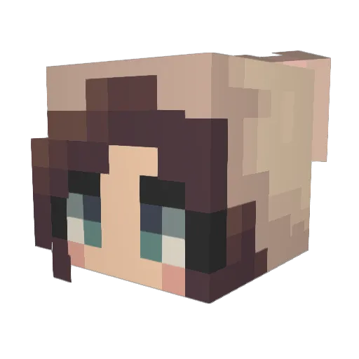 Bunny_Cat12 Minecraft avatar head, 3D render