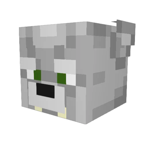 Bunny_Chaser Minecraft avatar head, 3D render