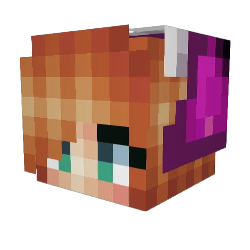 Bunny_Cuddles Minecraft avatar head, 3D render