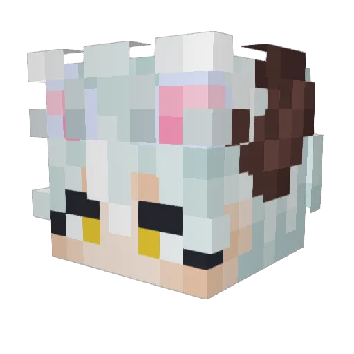 Bunny_Demon Minecraft avatar head, 3D render