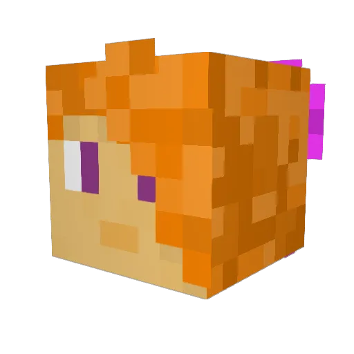 Bunny_PinkBow Minecraft avatar head, 3D render