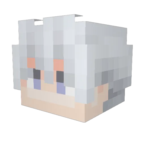 Bunny_Py Minecraft avatar head, 3D render