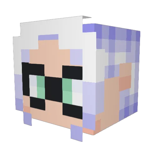 Bunny__07 Minecraft avatar head, 3D render