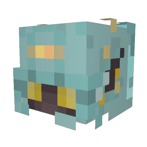 Bunnyb3lls Minecraft avatar head, 3D render