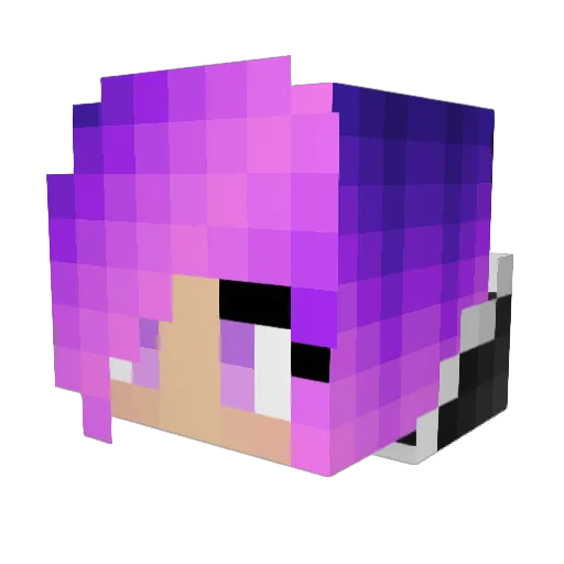 Bunnybear18 Minecraft avatar head, 3D render