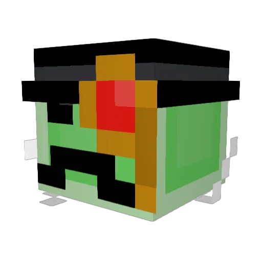 Bunnybot5555 Minecraft avatar head, 3D render