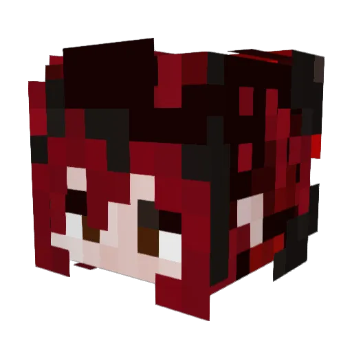 Bunnyiv06 Minecraft avatar head, 3D render