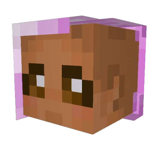 Bunpocalypse Minecraft avatar head, 3D render