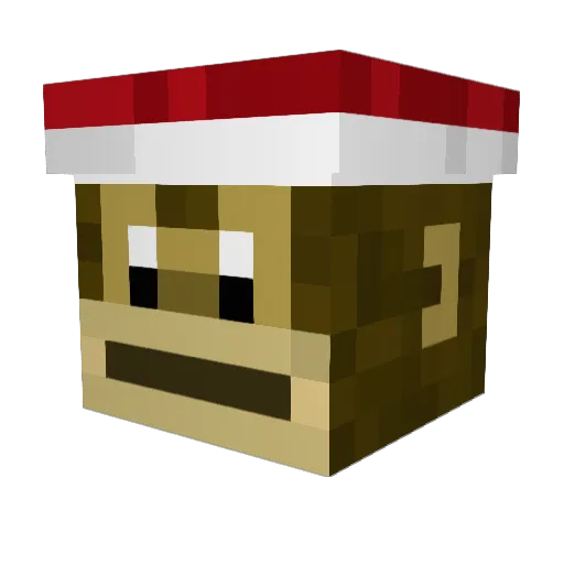 Bunsenbraender Minecraft avatar head, 3D render