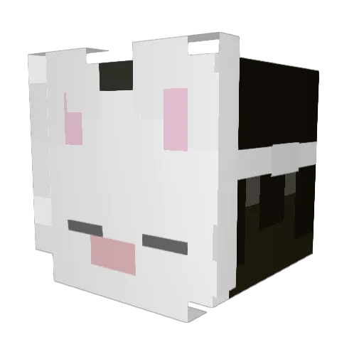 Bunsx15 Minecraft avatar head, 3D render