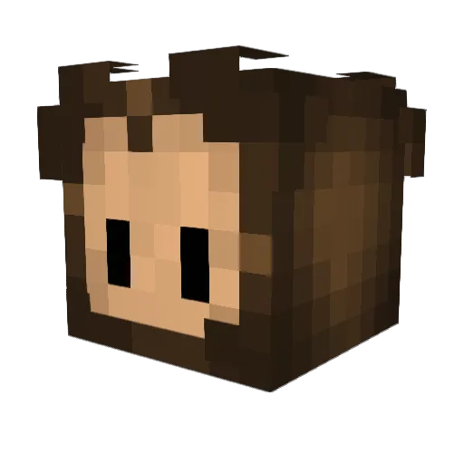BuntT0ast Minecraft avatar head, 3D render