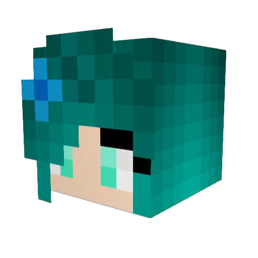 BunterPanter Minecraft avatar head, 3D render